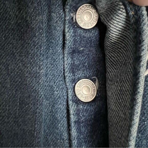 Levi's Re/Done High Rise Denim Mini Skirt Womens 28/6 Upcycled Repurposed - Picture 4 of 11